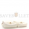 CHANEL LAMBSKIN QUILTED SIDE-PACKS WHITE GOLD HARDWARE (18*18*6cm)