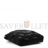 CHANEL VELVET SEQUIN QUILTED CHANEL 22 BLACK GOLD HARDWARE (34*34*8cm)