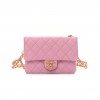 CHANEL SHINY CAVIAR PICK ME UP FLAP BELT BAG PINK GOLD HARDWARE (17*11*5cm)