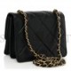 CHANEL CALFSKIN RESIN QUILTED MINI FLAP BLACK GOLD HARDWARE (18*13*4cm)