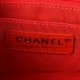 CHANEL RAFFIA JUTE STRIPED SMALL URBAN JUNGLE SINGLE FLAP RED ROSE GOLD HARDWARE (21*13*7cm)