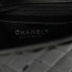 CHANEL PATENT CALFSKIN QUILTED MINI RECTANGULAR FLAP SO BLACK BLACK HARDWARE (20*12*6cm)