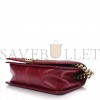 CHANEL CRUMPLED CALFSKIN CHEVRON CHAIN MEDIUM BOY FLAP RED ROSE GOLD HARDWARE (25*15*8cm)