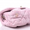 CHANEL PRINTED LAMBSKIN QUILTED CC MINI FLAP PINK ROSE GOLD HARDWARE (18*14*5cm)