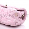 CHANEL PRINTED LAMBSKIN QUILTED CC MINI FLAP PINK ROSE GOLD HARDWARE (18*14*5cm)