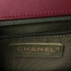 CHANEL CALFSKIN QUILTED NEW MEDIUM BOY FLAP BURGUNDY GOLD HARDWARE (28*16*7cm)