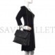 CHANEL CAVIAR QUILTED LARGE COCO HANDLE FLAP BLACK SILVER HARDWARE (32*23*11cm)