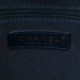 CHANEL GRAINED CALFSKIN STITCHED SMALL LADY COCO TOP HANDLE TOTE NAVY BLUE HARDWARE (24*20*11cm)