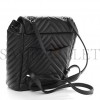 CHANEL CALFSKIN CHEVRON QUILTED SMALL URBAN SPIRIT BACKPACK BLACK SILVER HARDWARE (19.7*23.5*13.3cm)