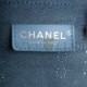 CHANEL CALFSKIN TWEED SMALL LOGO EYELETS SHOPPING TOTE BEIGE SILVER HARDWARE (28*26*14cm)