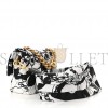 CHANEL CANVAS PRINTED DEER COCO MINI SINGLE FLAP GRAY BLACK GOLD HARDWARE (20*13*7cm)