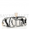 CHANEL CANVAS PRINTED DEER COCO MINI SINGLE FLAP GRAY BLACK GOLD HARDWARE (20*13*7cm)