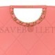 CHANEL CAVIAR QUILTED A REAL CATCH CLUTCH PINK (20*7*3cm)