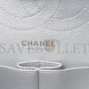 CHANEL METALLIC CALFSKIN QUILTED 2.55 REISSUE 226 FLAP SILVER SILVER HARDWARE (27*18*8cm)