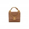 CHANEL CAVIAR QUILTED MINI FLAP BEIGE GOLD HARDWARE (11*10*3cm)