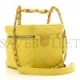 CHANEL CALFSKIN QUILTED SMALL VANITY CASE WITH CHAIN YELLOW GOLD HARDWARE (14*14*13cm)