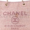 CHANEL LUREX BOUCLE SMALL DEAUVILLE TOTE PINK (34*26*13cm)