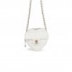 CHANEL CC IN LOVE HEART CLUTCH WITH CHAIN WHITE LAMBSKIN LIGHT GOLD HARDWARE (13*13*5cm)