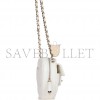 CHANEL CC IN LOVE HEART CLUTCH WITH CHAIN WHITE LAMBSKIN LIGHT GOLD HARDWARE (13*13*5cm)