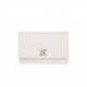 CHANEL WALLET ON CHAIN WOC WHITE CAVIAR LIGHT GOLD HARDWARE (19*12*4cm)