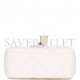 CHANEL PEARL CRUSH MINI SQUARE FLAP BAG WHITE LAMBSKIN LIGHT GOLD HARDWARE (17*14*8cm)