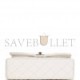 CHANEL SMALL CLASSIC DOUBLE FLAP WHITE CAVIAR LIGHT GOLD HARDWARE (23*13*6cm)