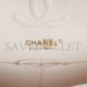 CHANEL SMALL CLASSIC DOUBLE FLAP WHITE CAVIAR LIGHT GOLD HARDWARE (23*13*6cm)