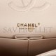 CHANEL MEDIUM CLASSIC DOUBLE FLAP BAG BEIGE CHEVRON CAVIAR LIGHT GOLD HARDWARE (25*15*7cm)