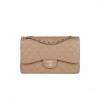 CHANEL JUMBO CLASSIC DOUBLE FLAP BAG DARK BEIGE CAVIAR GOLD HARDWARE (30*20*9cm)