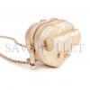 CHANEL CC IN LOVE HEART NECKLACE BAG GOLD LAMBSKIN LIGHT GOLD HARDWARE (9*8*4cm)