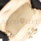 CHANEL CC IN LOVE HEART NECKLACE BAG GOLD LAMBSKIN LIGHT GOLD HARDWARE (9*8*4cm)