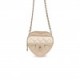 CHANEL CC IN LOVE HEART CLUTCH WITH CHAIN GOLD LAMBSKIN LIGHT GOLD HARDWARE (13*13*5cm)