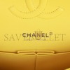 CHANEL MEDIUM CLASSIC DOUBLE FLAP BAG YELLOW CAVIAR LIGHT GOLD HARDWARE (25*15*7cm)