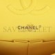 CHANEL MEDIUM CLASSIC DOUBLE FLAP BAG YELLOW CAVIAR LIGHT GOLD HARDWARE (25*15*7cm)