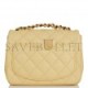 CHANEL MINI SQUARE FLAP BAG YELLOW LAMBSKIN LIGHT GOLD HARDWARE (17*13*8cm)