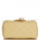 CHANEL MINI SQUARE FLAP BAG YELLOW LAMBSKIN LIGHT GOLD HARDWARE (17*13*8cm)