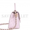 CHANEL MEDIUM COCO HANDLE FLAP BAG LIGHT PINK CAVIAR LIGHT GOLD HARDWARE (29*18*11cm)