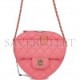 CHANEL CC IN LOVE LARGE HEART BAG PINK LAMBSKIN LIGHT GOLD HARDWARE (20*18*6cm)