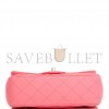 CHANEL MINI RECTANGULAR FLAP BAG PINK LAMBSKIN LIGHT GOLD HARDWARE (20*13*6cm)