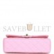 CHANEL SMALL CLASSIC DOUBLE FLAP PINK LAMBSKIN LIGHT GOLD HARDWARE (23*13*6cm)