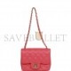 CHANEL MINI SQUARE FLAP BAG PINK CAVIAR GOLD HARDWARE (17*13*8cm)