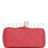 CHANEL MINI SQUARE FLAP BAG PINK CAVIAR GOLD HARDWARE (17*13*8cm)