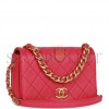 CHANEL FASHION THERAPY FLAP BAG HOT PINK CAVIAR GOLD HARDWARE (23*15*10cm)