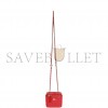 CHANEL CAMELLIA MINI VANITY CASE RED LAMBSKIN LIGHT GOLD HARDWARE (11*9*8cm)