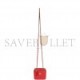 CHANEL CAMELLIA MINI VANITY CASE RED LAMBSKIN LIGHT GOLD HARDWARE (11*9*8cm)