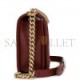 CHANEL NEW MEDIUM BOY BAG BURGUNDY CHEVRON ANTIQUE GOLD HARDWARE (28*18*9cm)