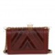 CHANEL NEW MEDIUM BOY BAG BURGUNDY CHEVRON ANTIQUE GOLD HARDWARE (28*18*9cm)