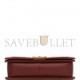 CHANEL NEW MEDIUM BOY BAG BURGUNDY CHEVRON ANTIQUE GOLD HARDWARE (28*18*9cm)