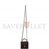 CHANEL MINI TOP HANDLE CLUTCH WITH CHAIN BURGUNDY IRIDESCENT LAMBSKIN LIGHT GOLD HARDWARE (11*11*5cm)