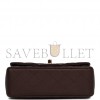 CHANEL MINI RECTANGULAR FLAP BAG WITH TOP HANDLE BURGUNDY LAMBSKIN LIGHT GOLD HARDWARE (22*15*8cm)